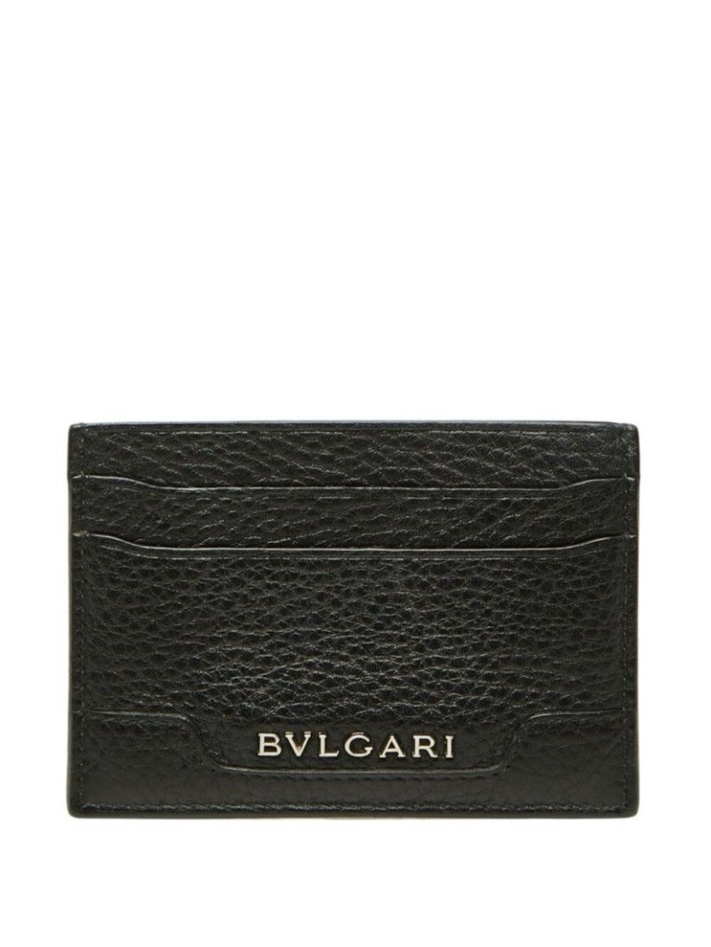 Bvlgari Logo Card Case Black Leather